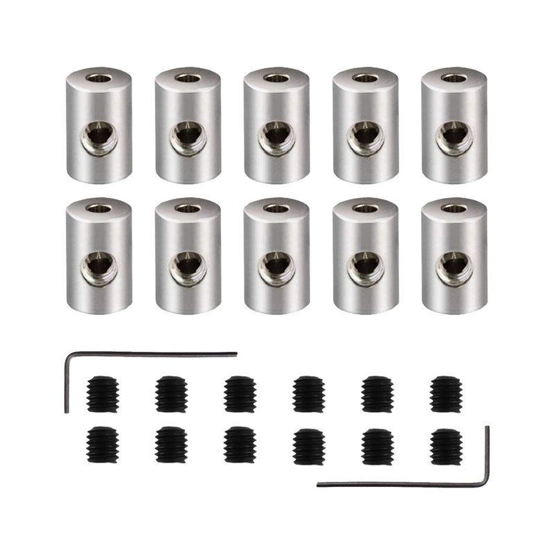 BEADNOVA Pin Locking Backs Pin Locks Backs Locking Pinbacking Pinback Clasp for Insignia Name Tag Landyards Badge (10pcs, Allen Wrench Included) - Image 1